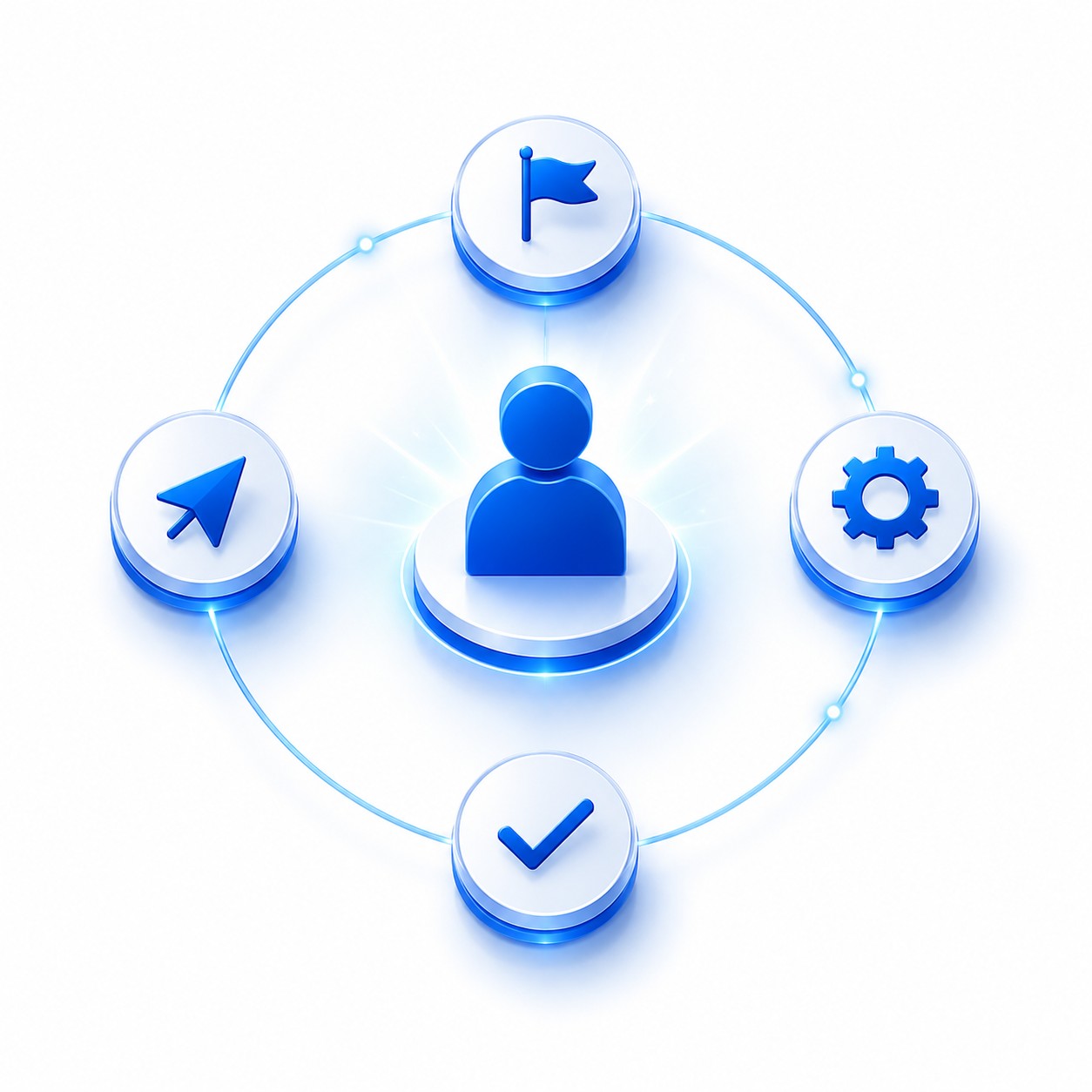 Dedicated project manager icon